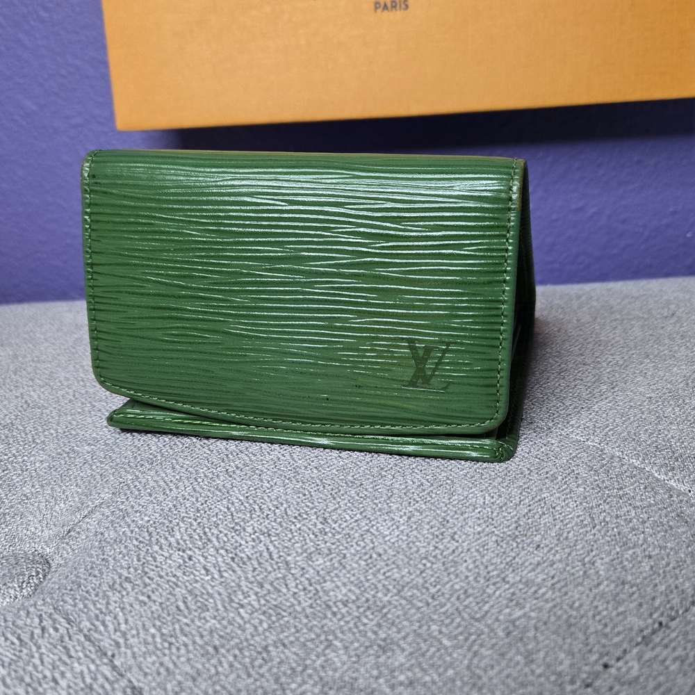 Louis Vuitton Epi Leather Green Wallet
